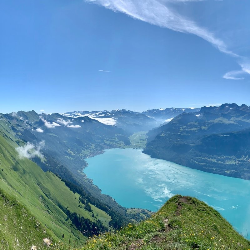 Schweizer See. Schutz des Klimas. Weniger CO2